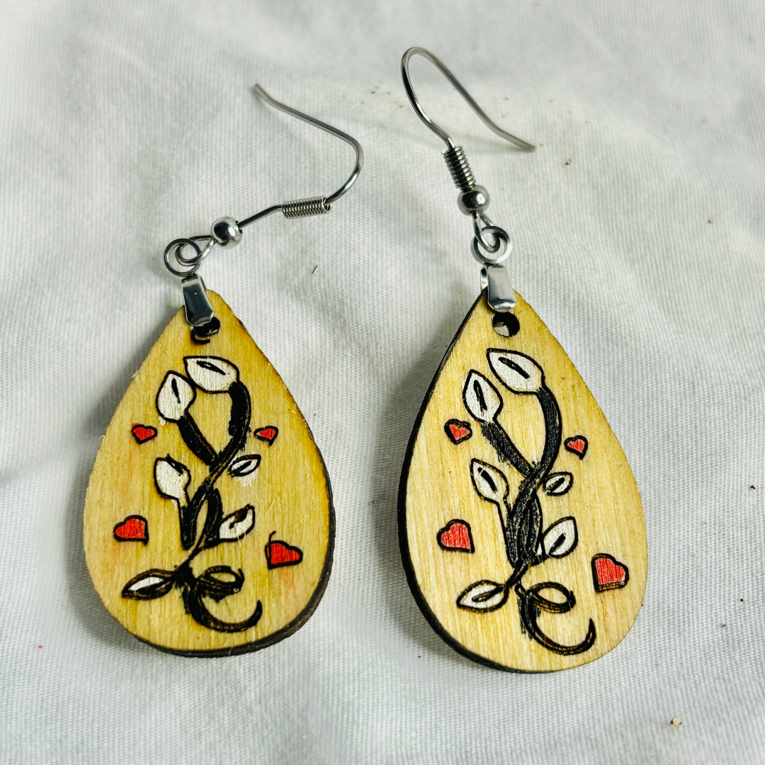 Swirls & Hearts Earrings