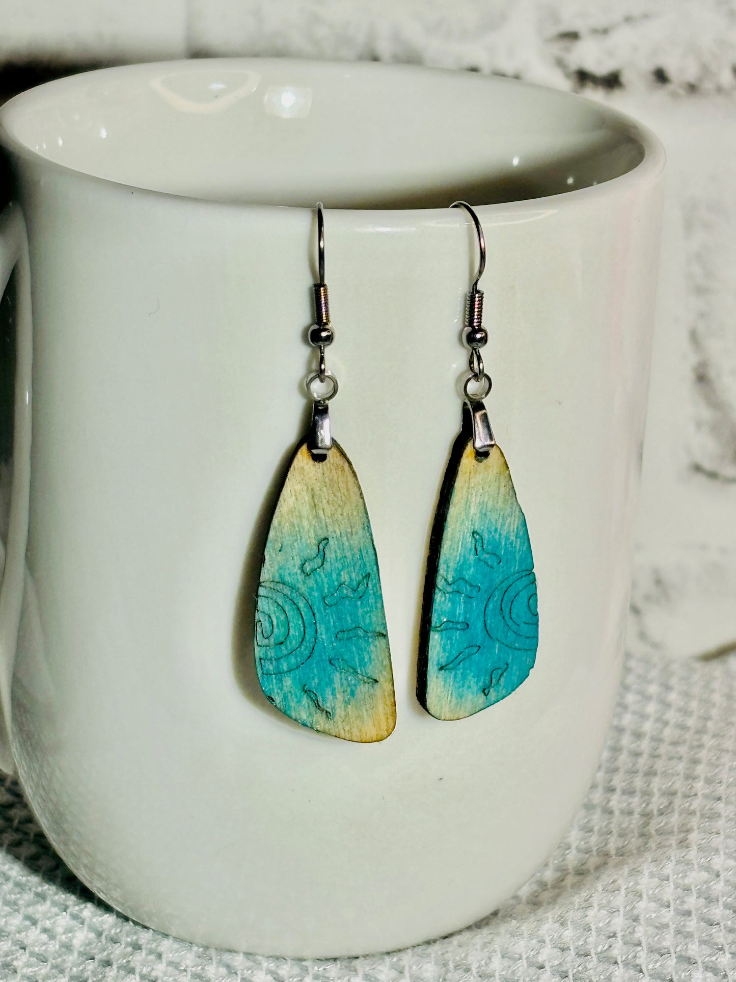 BoHo Sun Wooden Earrings