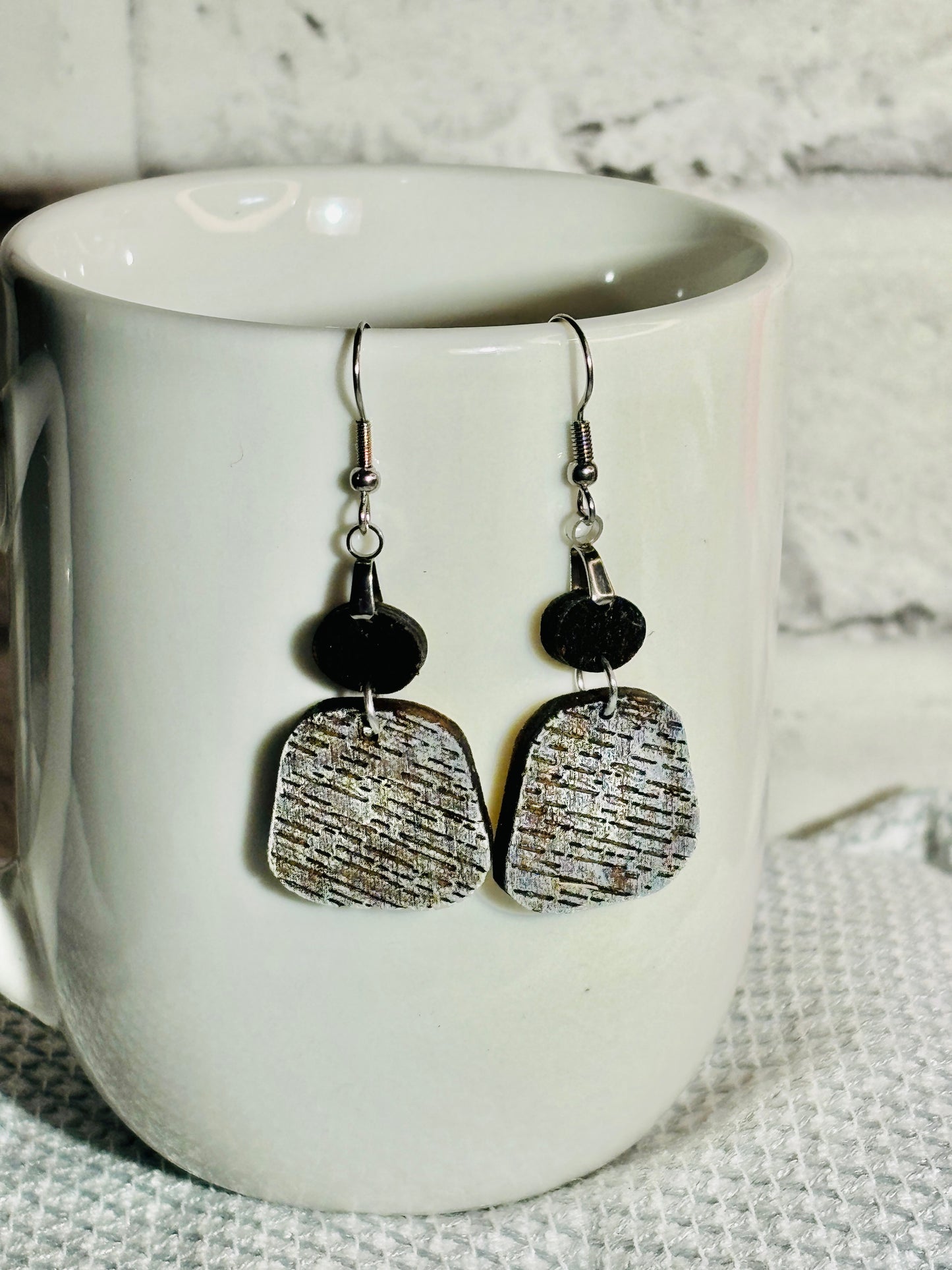 Rounded Square 2 piece Bo Ho Earrings