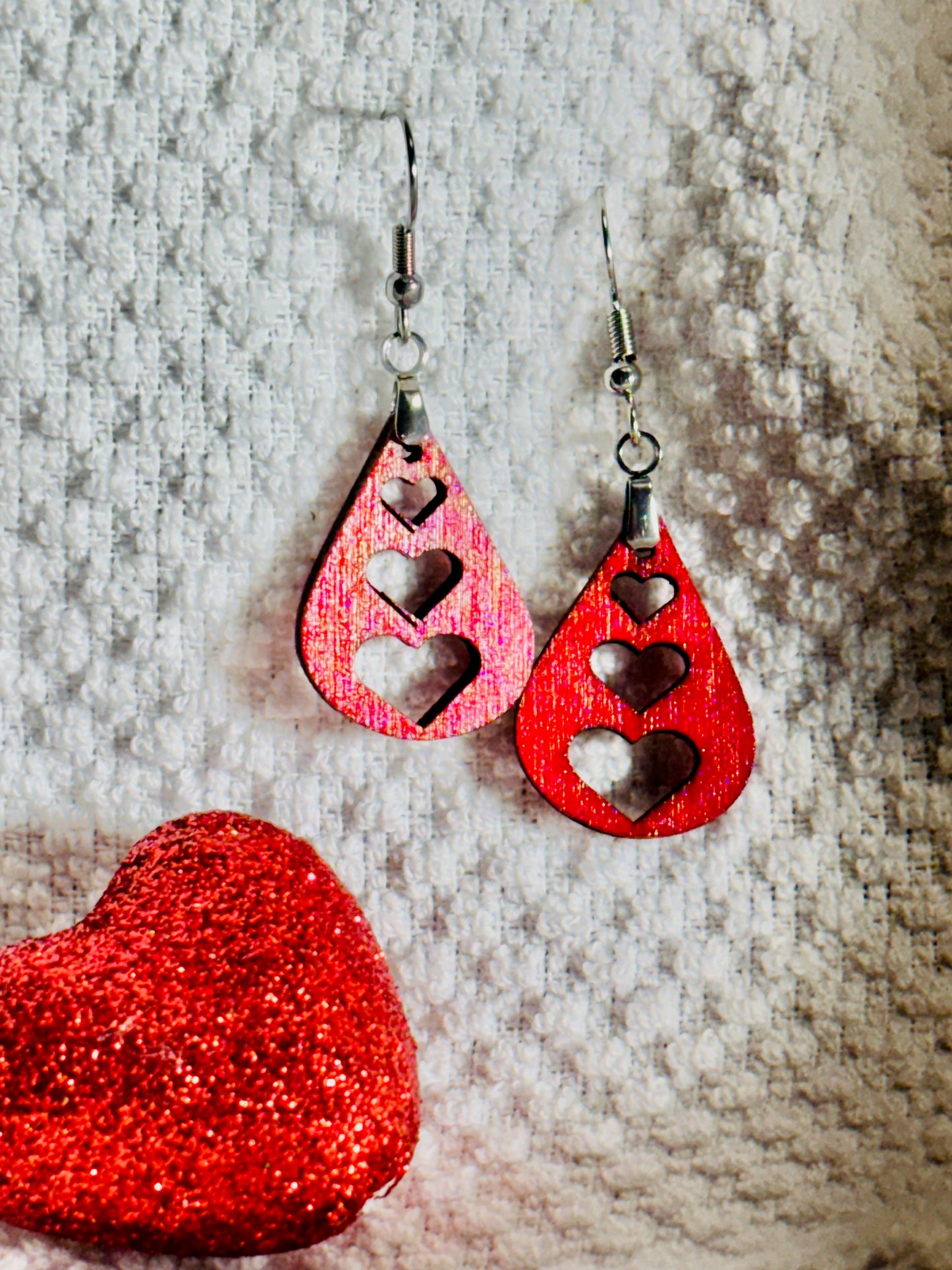 Stacked Heart Dangles