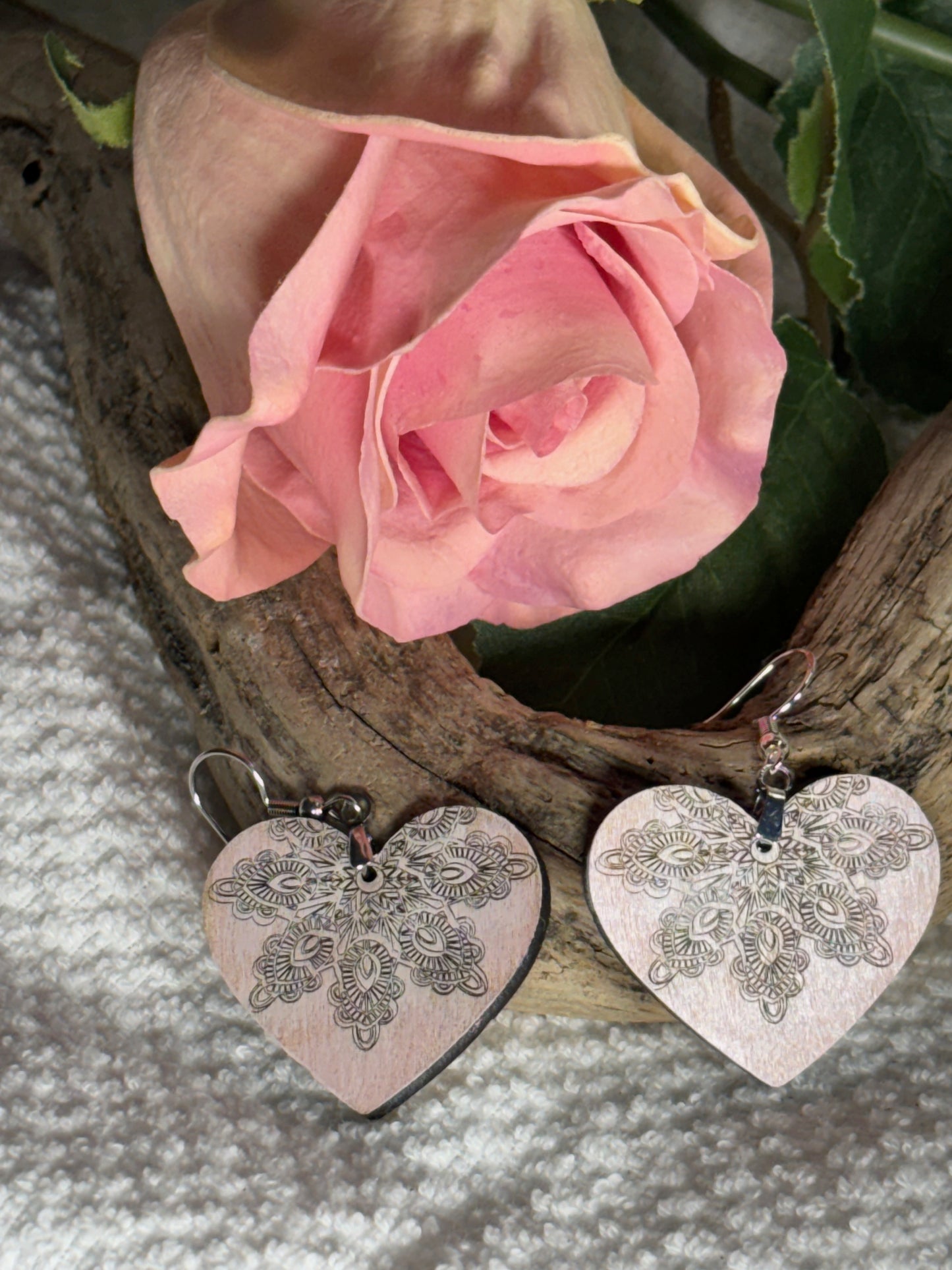 Delicate Pink Mandala Dangle