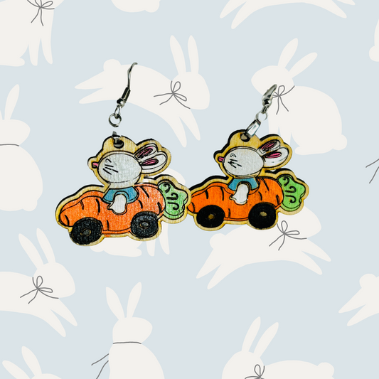 Carrot Mobile Dangle Earrings
