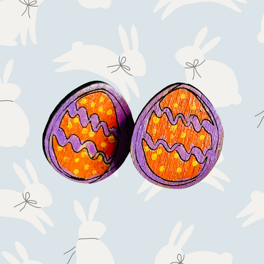 Easter Egg Earrings - Stud