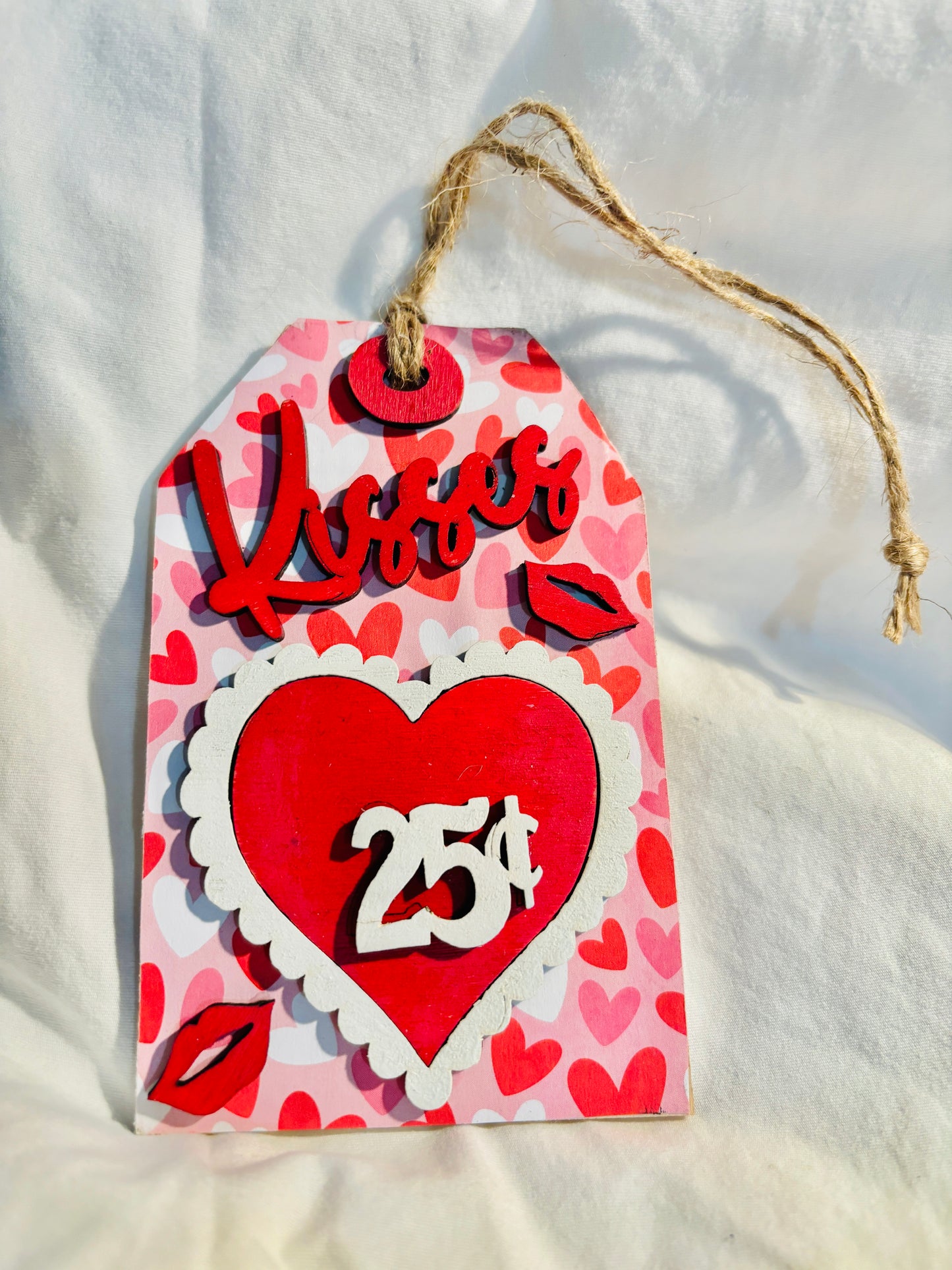 Kisses Valentine Gift Tag
