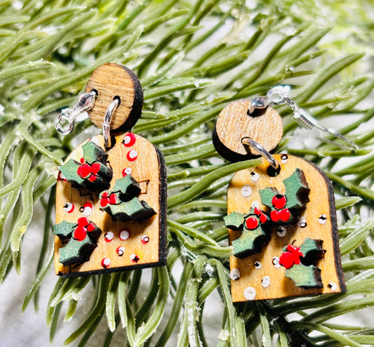 Holly & Berries Earrings