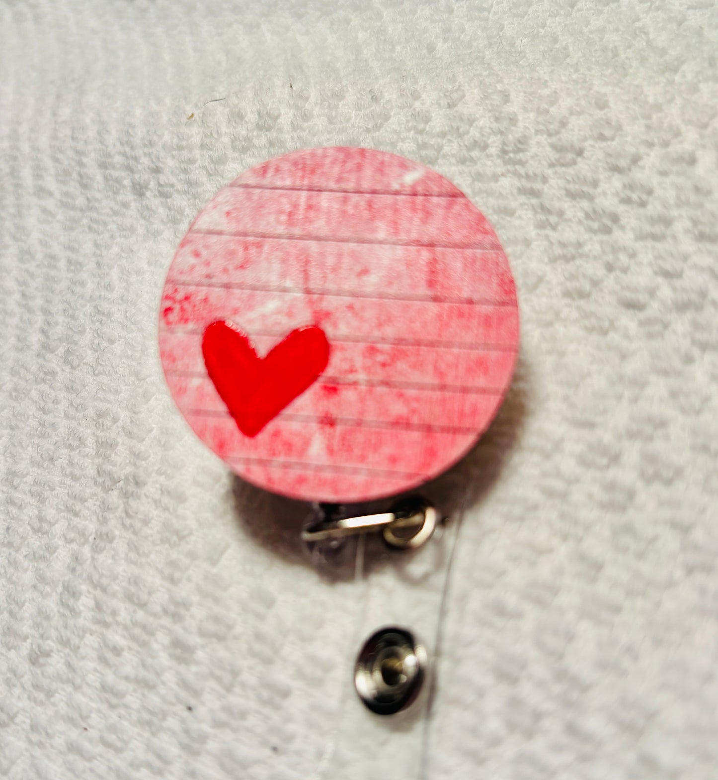 Valentine Retractable Badge Holder