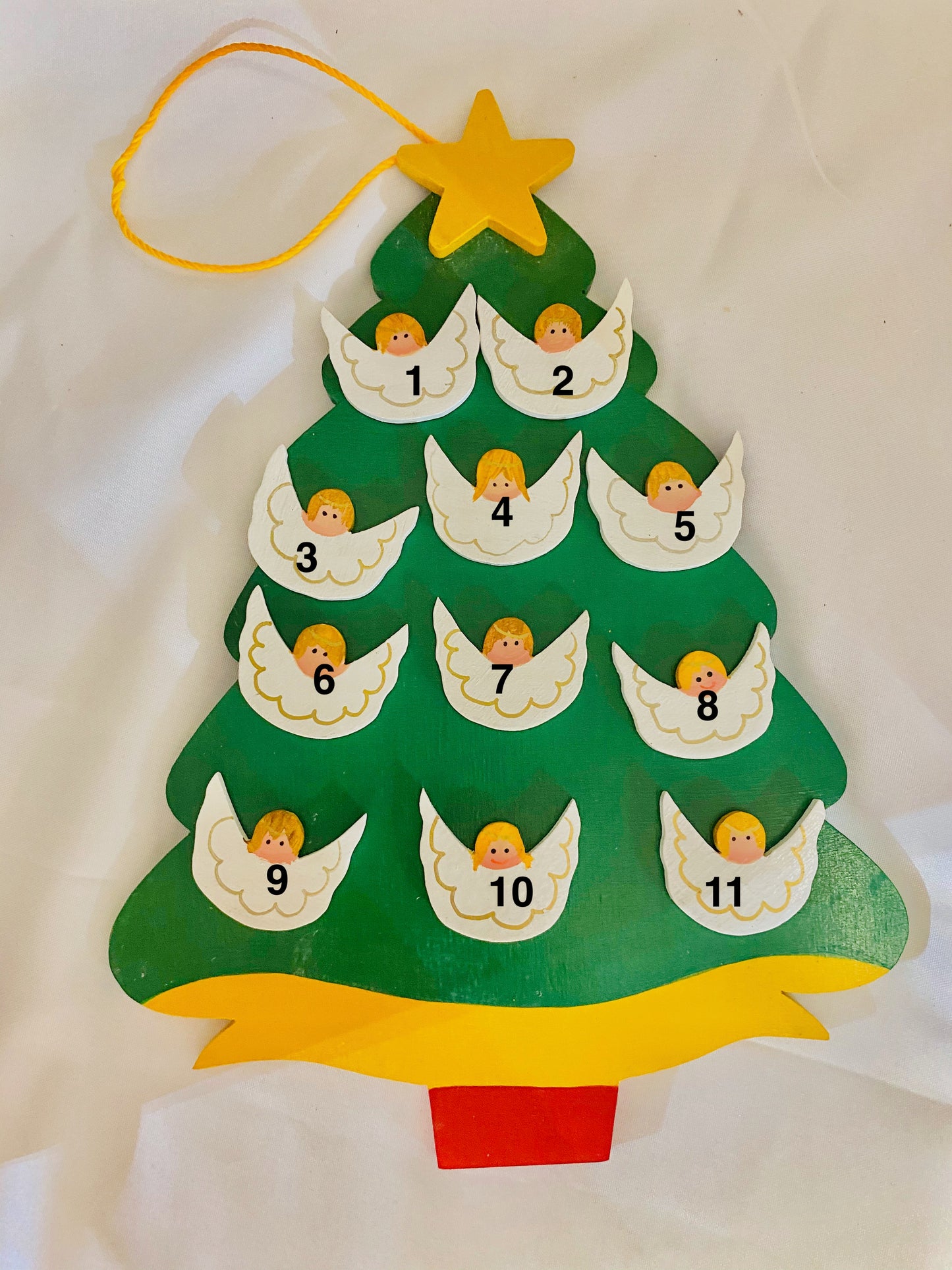 Personalized Ornament 11 Angels on a Christmas Tree 8.5" x 7"