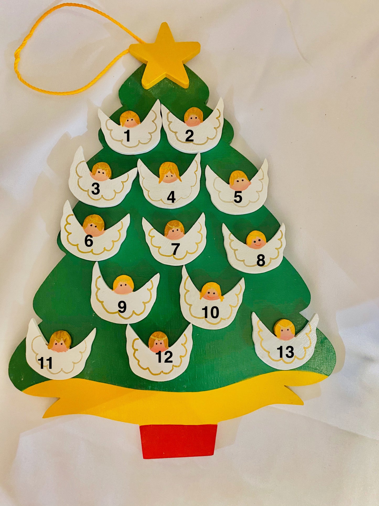 Personalized Ornament 13 Angels on a Christmas Trees  8.5" x 7"